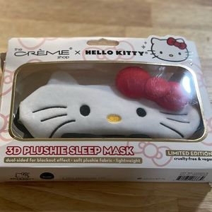 Crème Shop Hello Kitty 3d plushie sleep mask NIB blackout effect